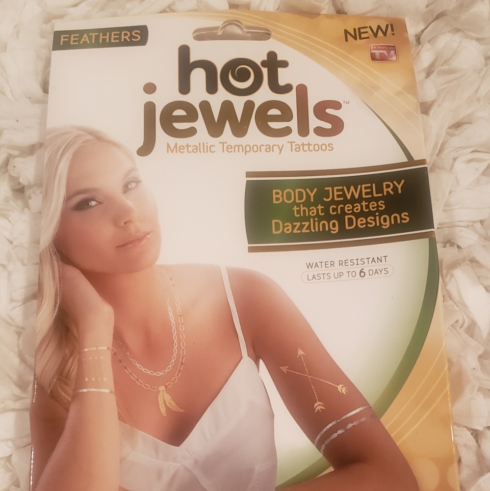 Hot jewels metallic temporary tattoos